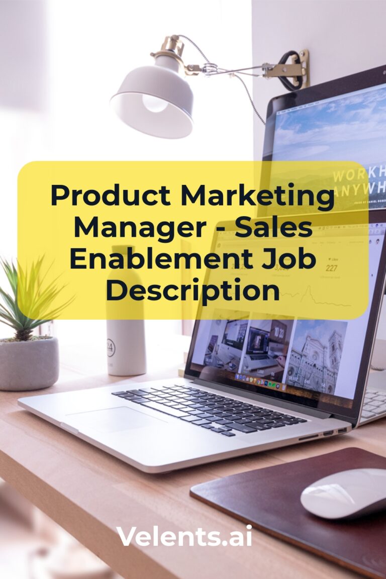 Product Marketing Manager – Sales Enablement